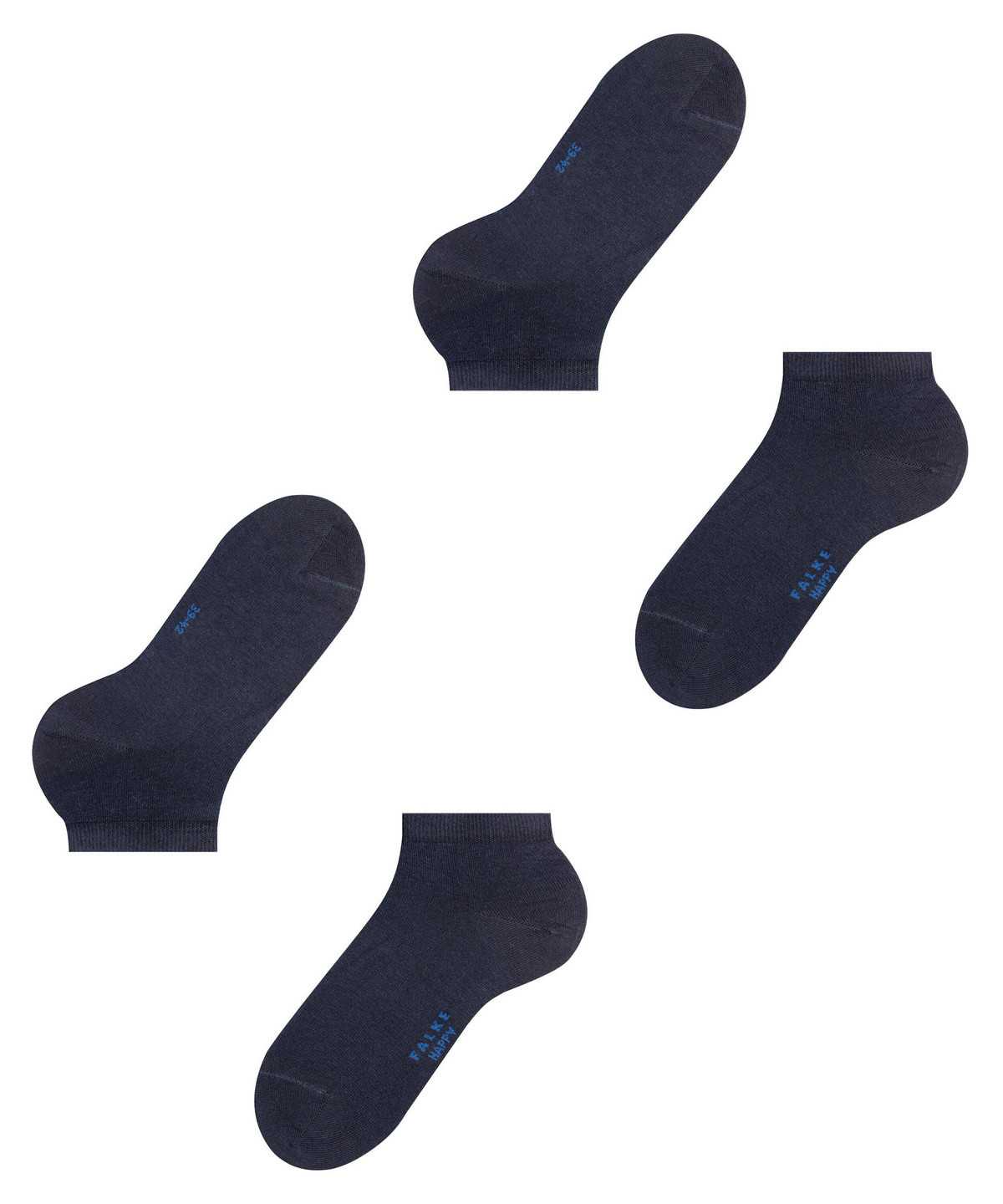 Falke Happy 2-Pack Sneaker socks Zokni Férfi Kék | RBKL-97803