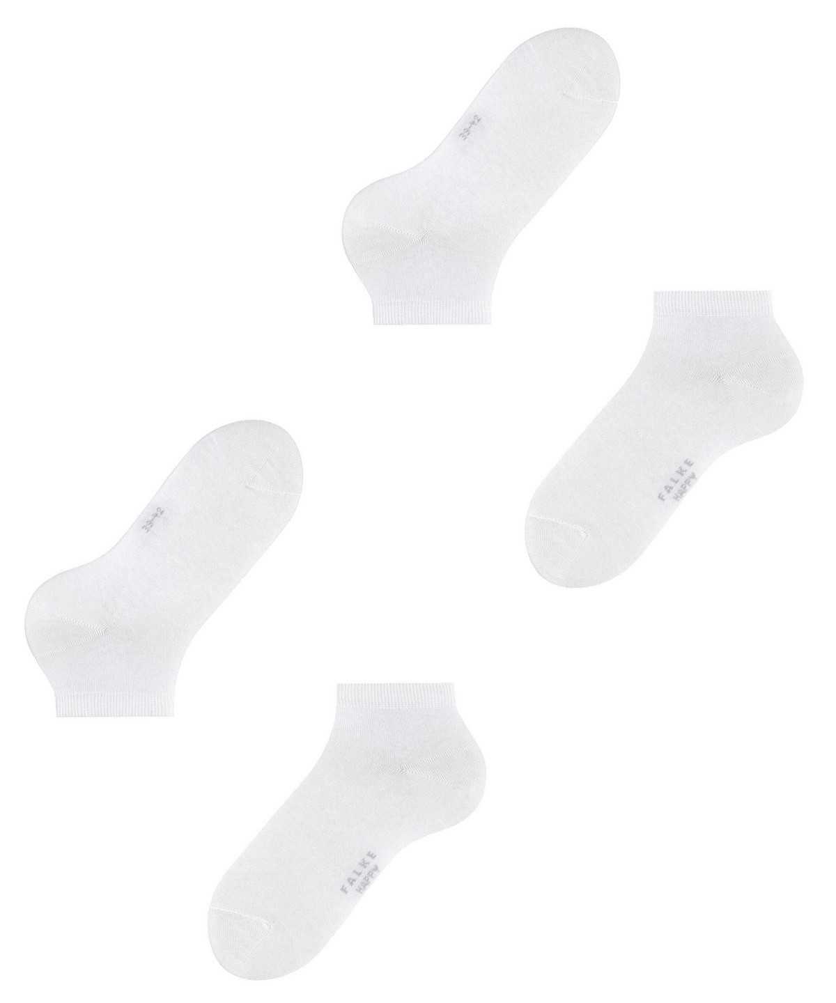 Falke Happy 2-Pack Sneaker socks Zokni Férfi Fehér | RIAN-04359