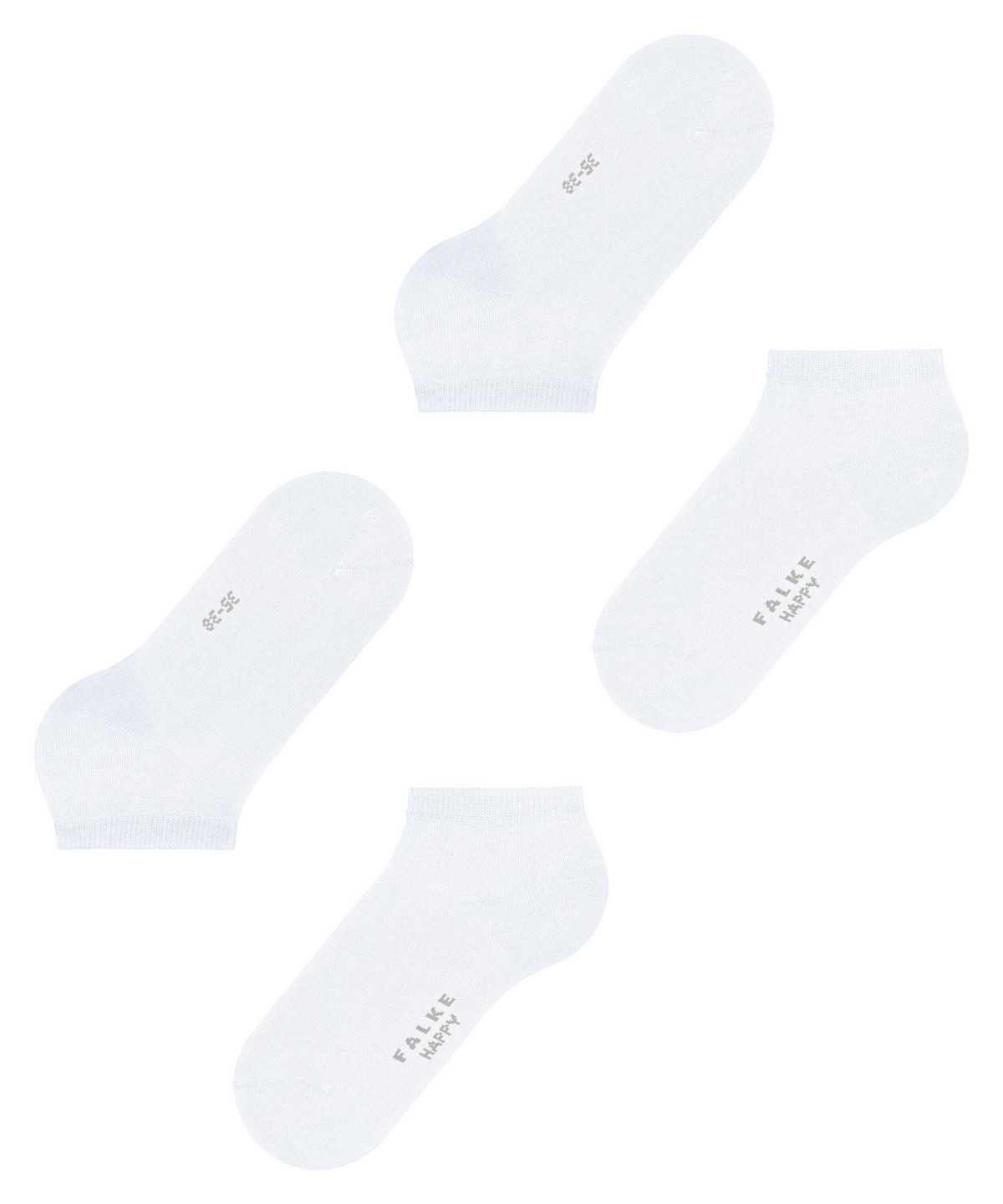 Falke Happy 2-Pack Sneaker socks Zokni Női Fehér | THOP-98012