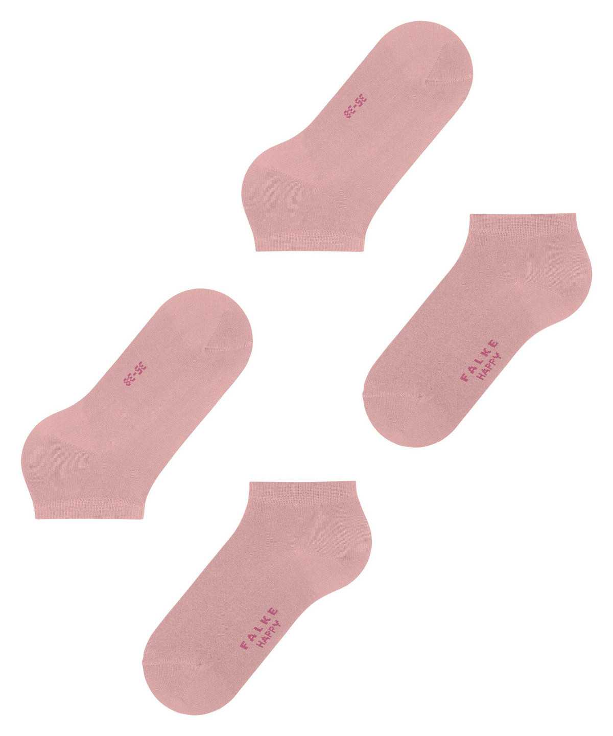 Falke Happy 2-Pack Sneaker socks Zokni Női Rózsaszín | CVGI-25910