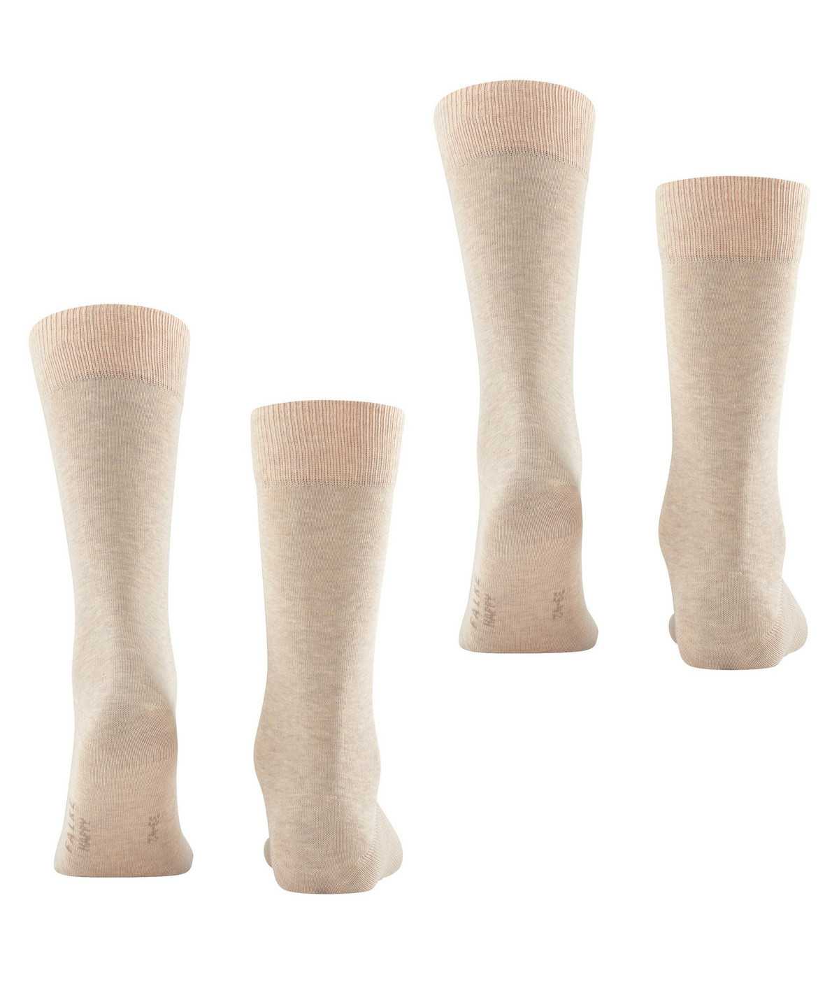 Falke Happy 2-Pack Socks Zokni Férfi Bézs | PDSO-26398