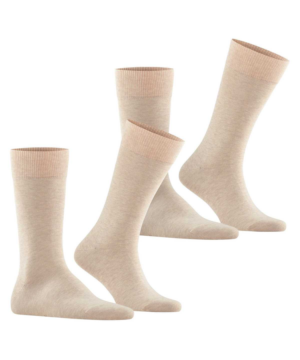 Falke Happy 2-Pack Socks Zokni Férfi Bézs | PDSO-26398