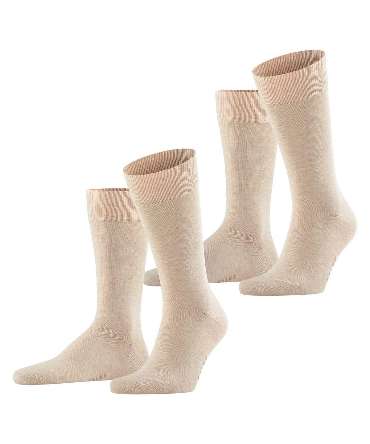 Falke Happy 2-Pack Socks Zokni Férfi Bézs | PDSO-26398