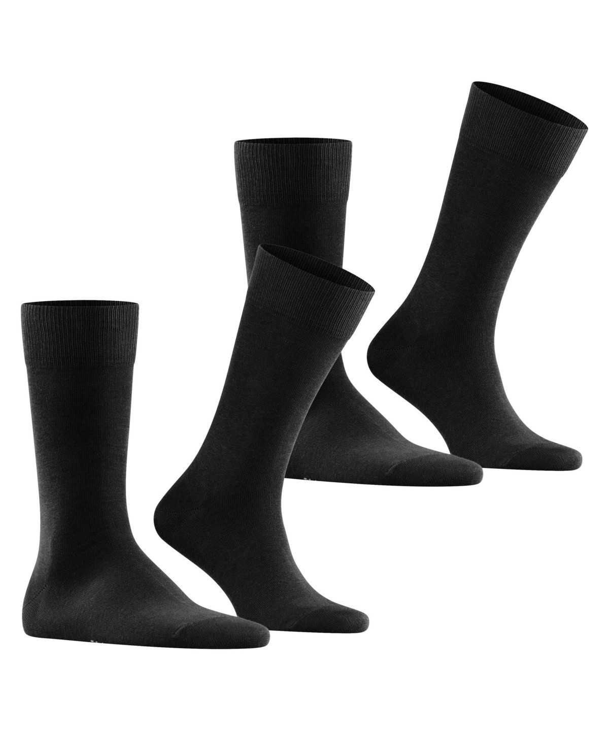 Falke Happy 2-Pack Socks Zokni Férfi Fekete | WIQH-15920