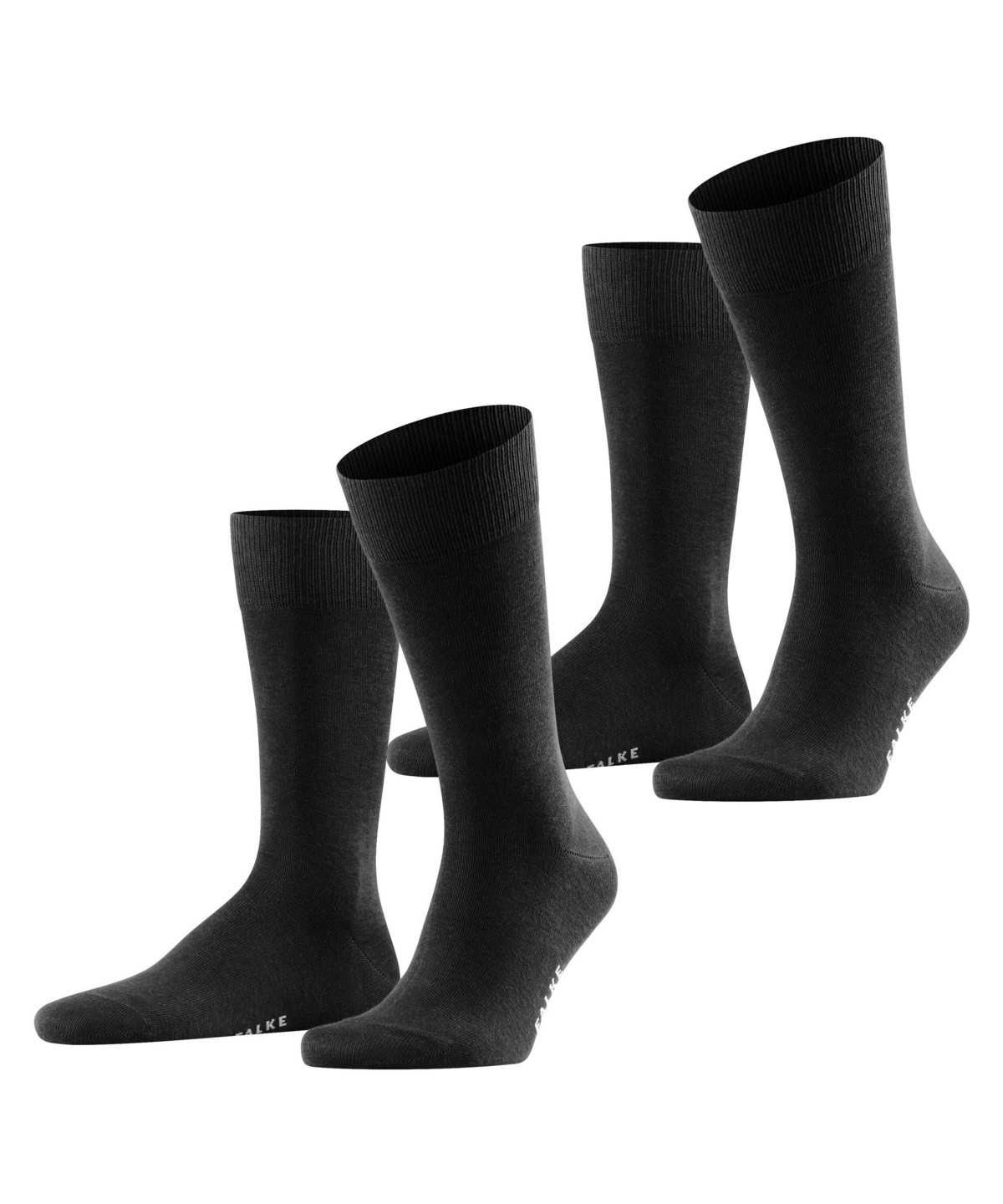 Falke Happy 2-Pack Socks Zokni Férfi Fekete | WIQH-15920