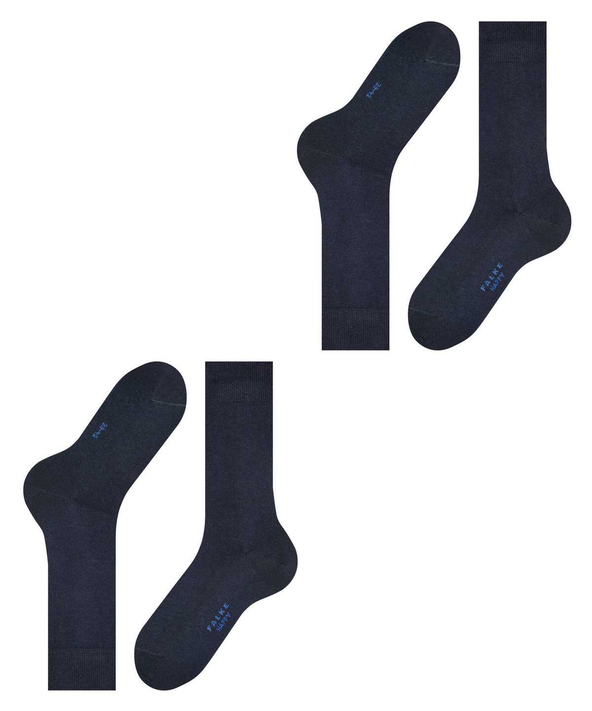 Falke Happy 2-Pack Socks Zokni Férfi Kék | NJFC-85341