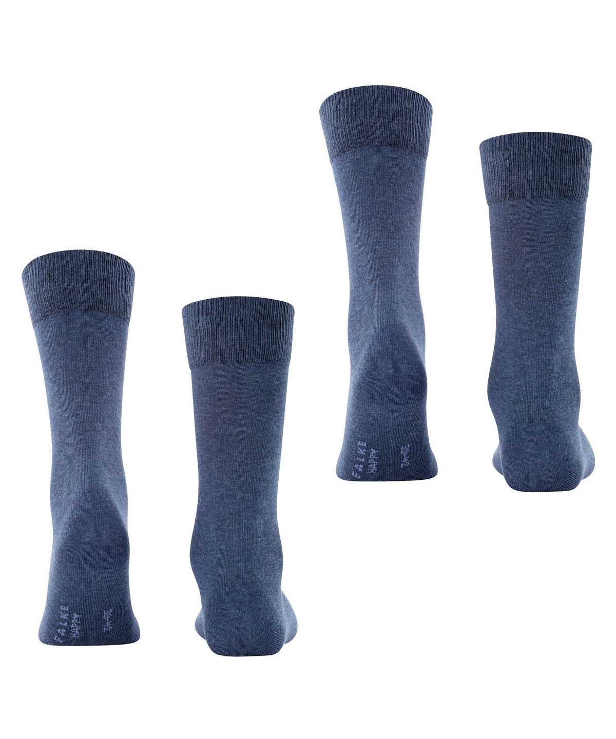 Falke Happy 2-Pack Socks Zokni Férfi Kék | QCOU-95803