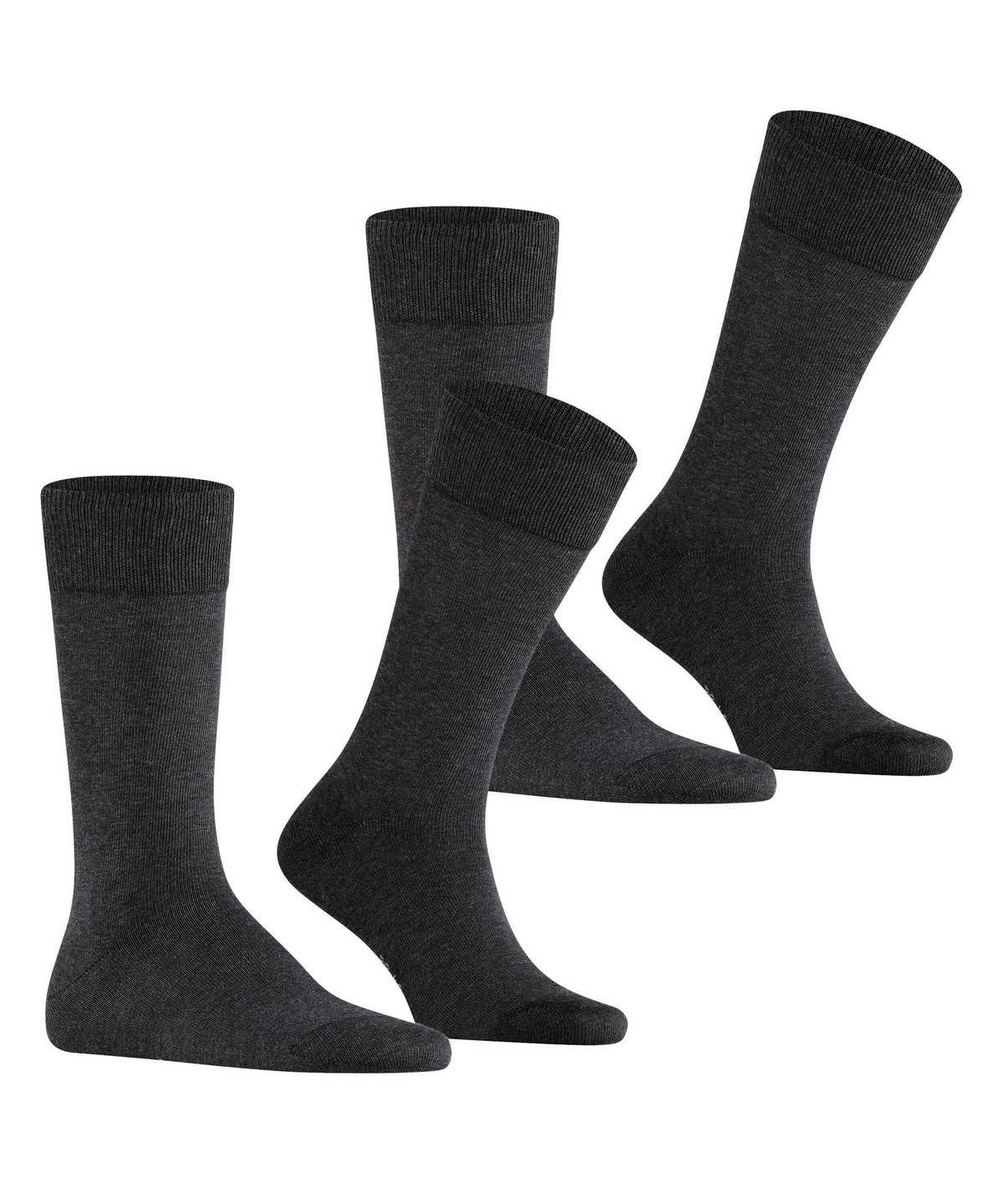 Falke Happy 2-Pack Socks Zokni Férfi Szürke | JHQV-97825