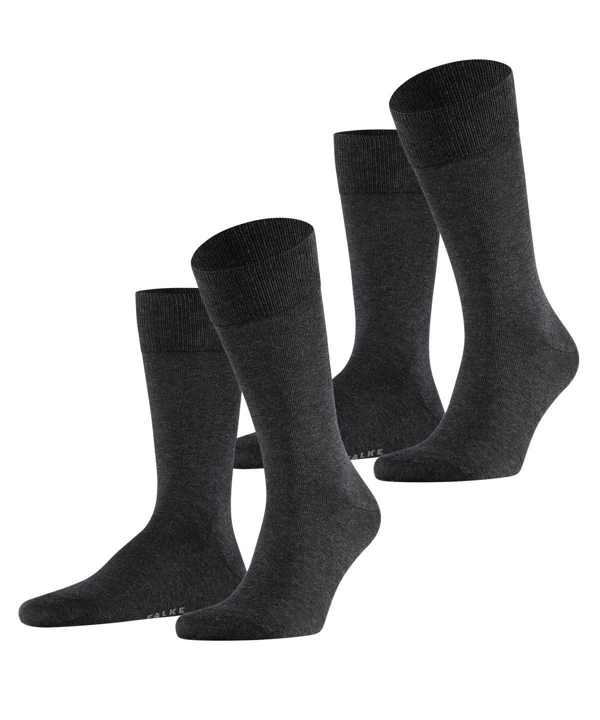 Falke Happy 2-Pack Socks Zokni Férfi Szürke | JHQV-97825