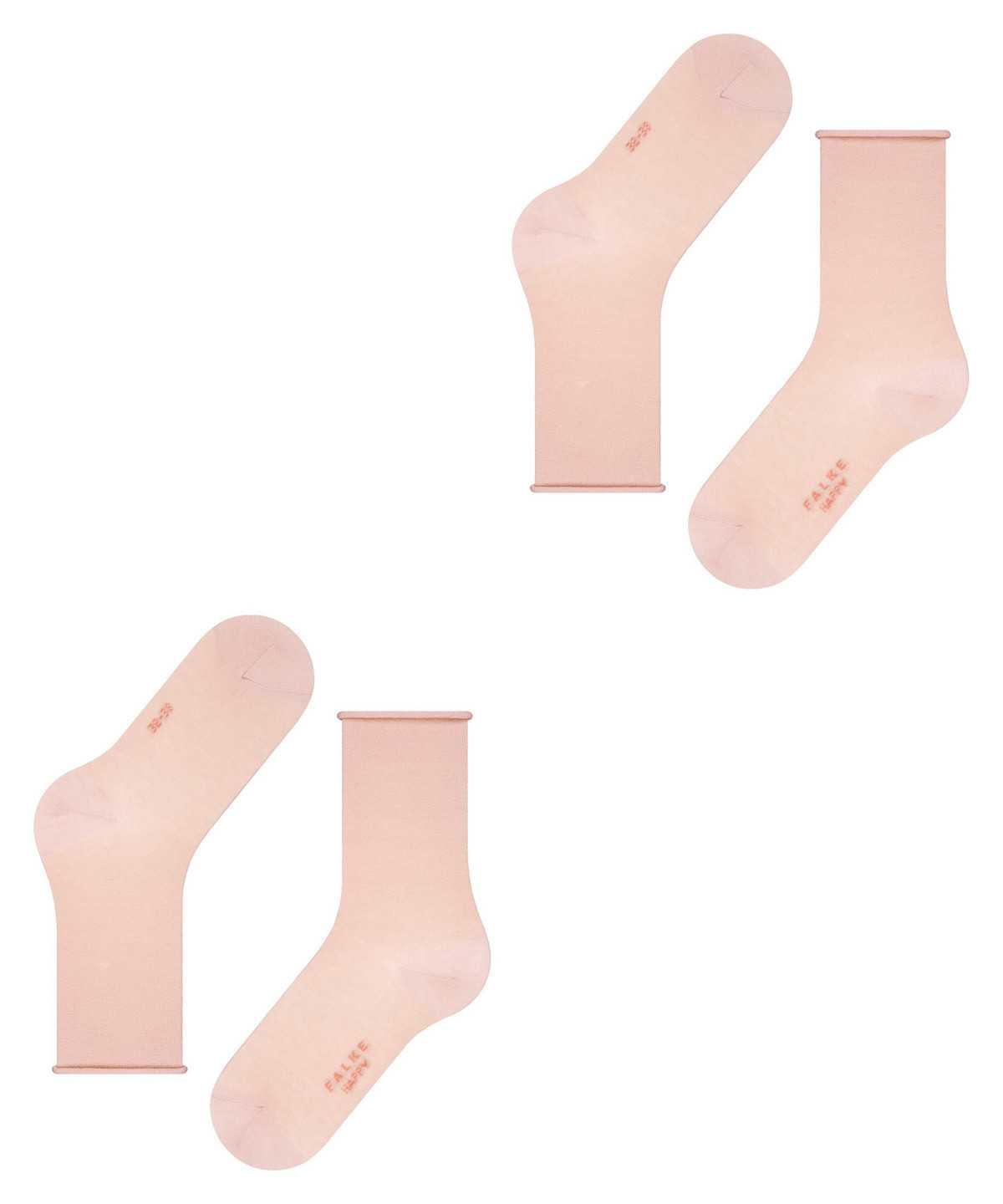 Falke Happy 2-Pack Socks Zokni Női Rózsaszín | ITLZ-52601