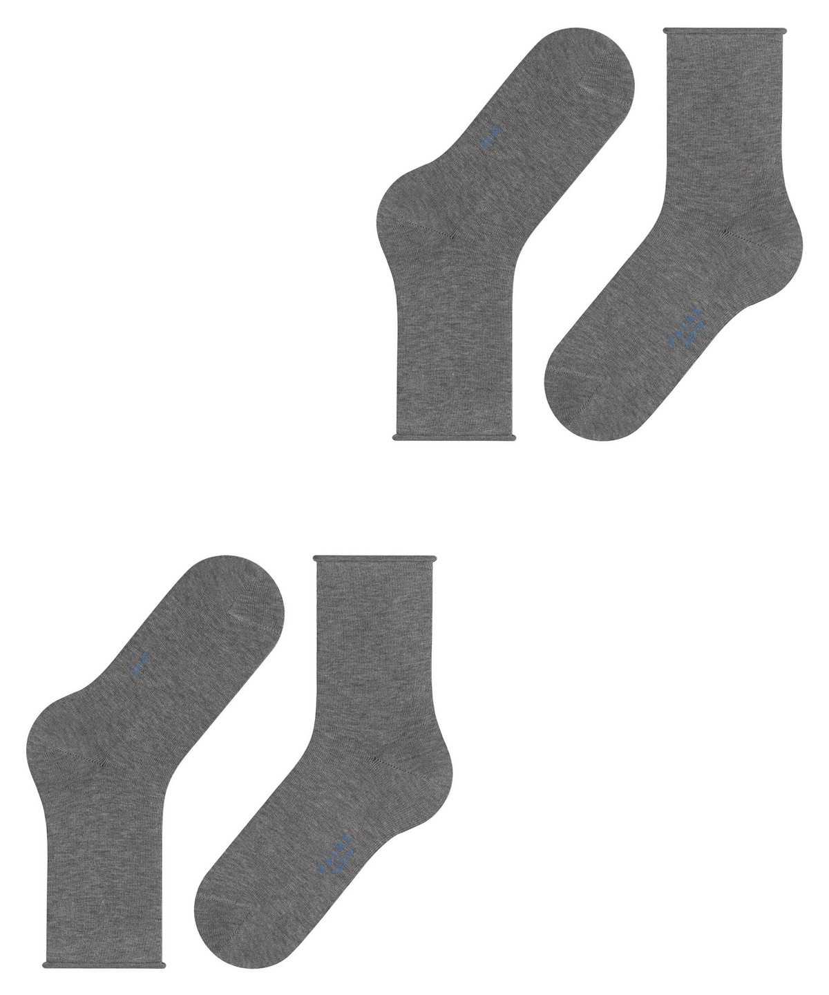 Falke Happy 2-Pack Socks Zokni Női Szürke | CRHO-14983