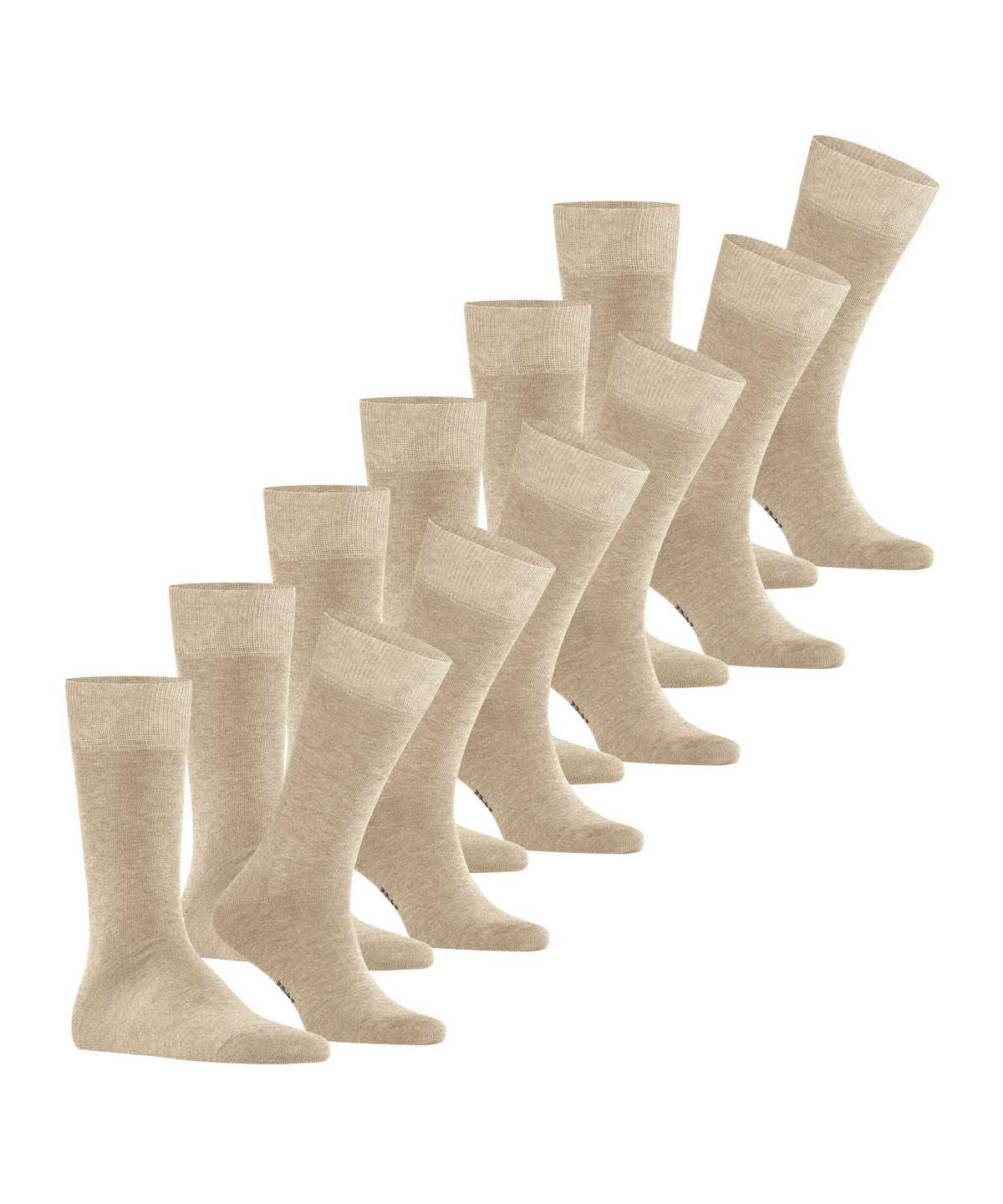 Falke Happy 6-Pack Socks Zokni Férfi Bézs | VUIA-46273