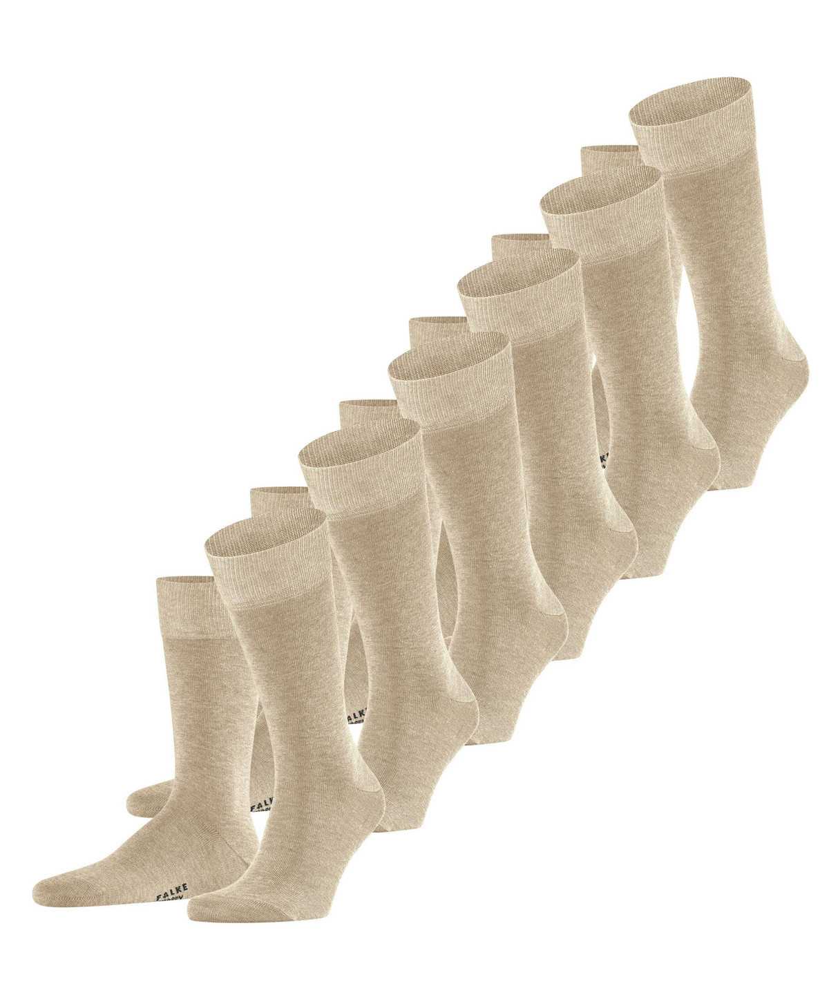 Falke Happy 6-Pack Socks Zokni Férfi Bézs | VUIA-46273