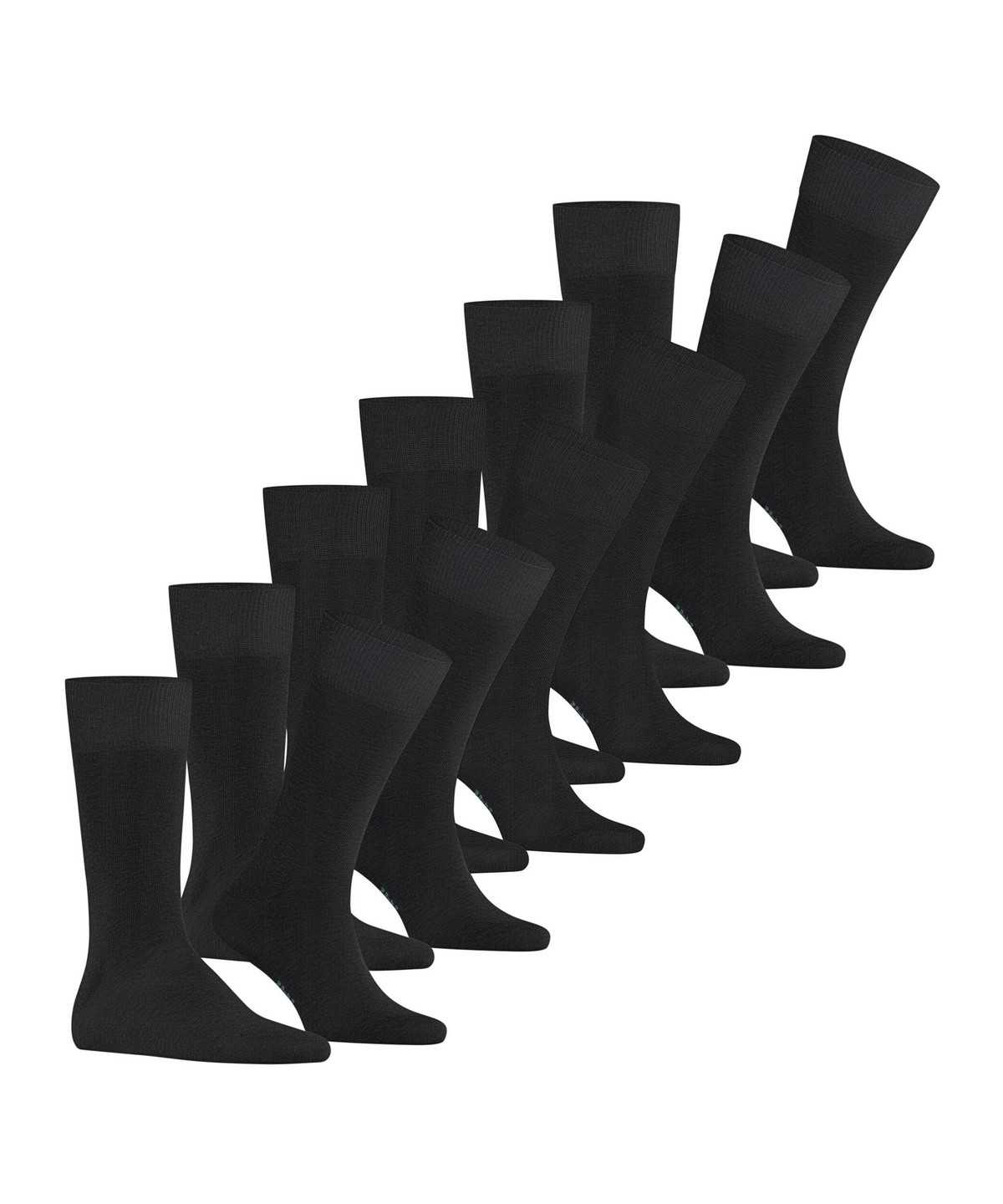 Falke Happy 6-Pack Socks Zokni Férfi Fekete | YECF-72180