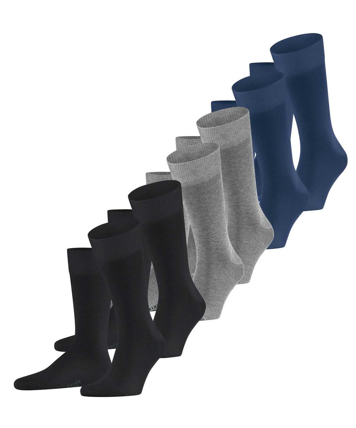 Falke Happy 6-Pack Socks Zokni Férfi Multicolored | UPMH-63901