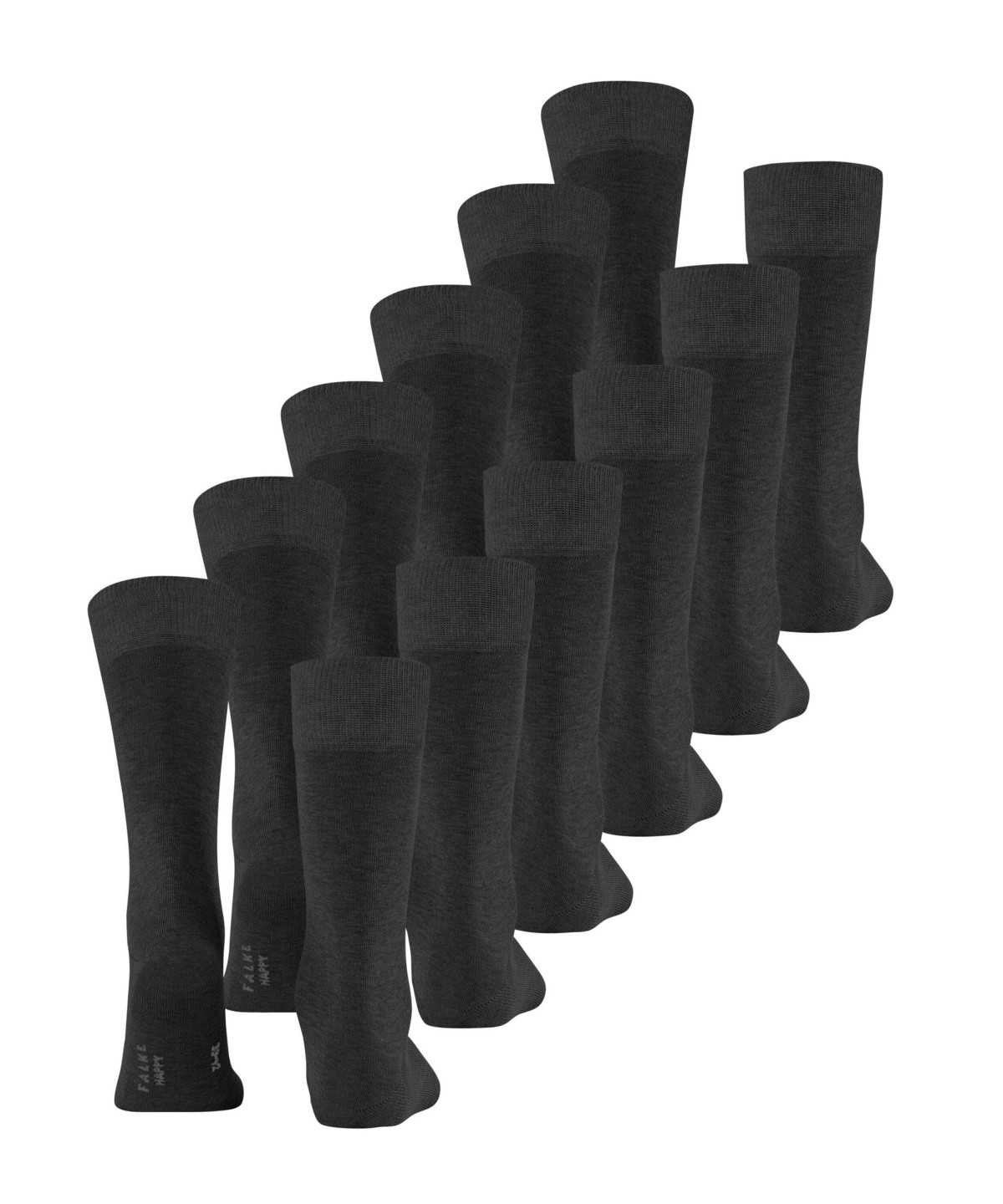 Falke Happy 6-Pack Socks Zokni Férfi Szürke | NCFP-61028