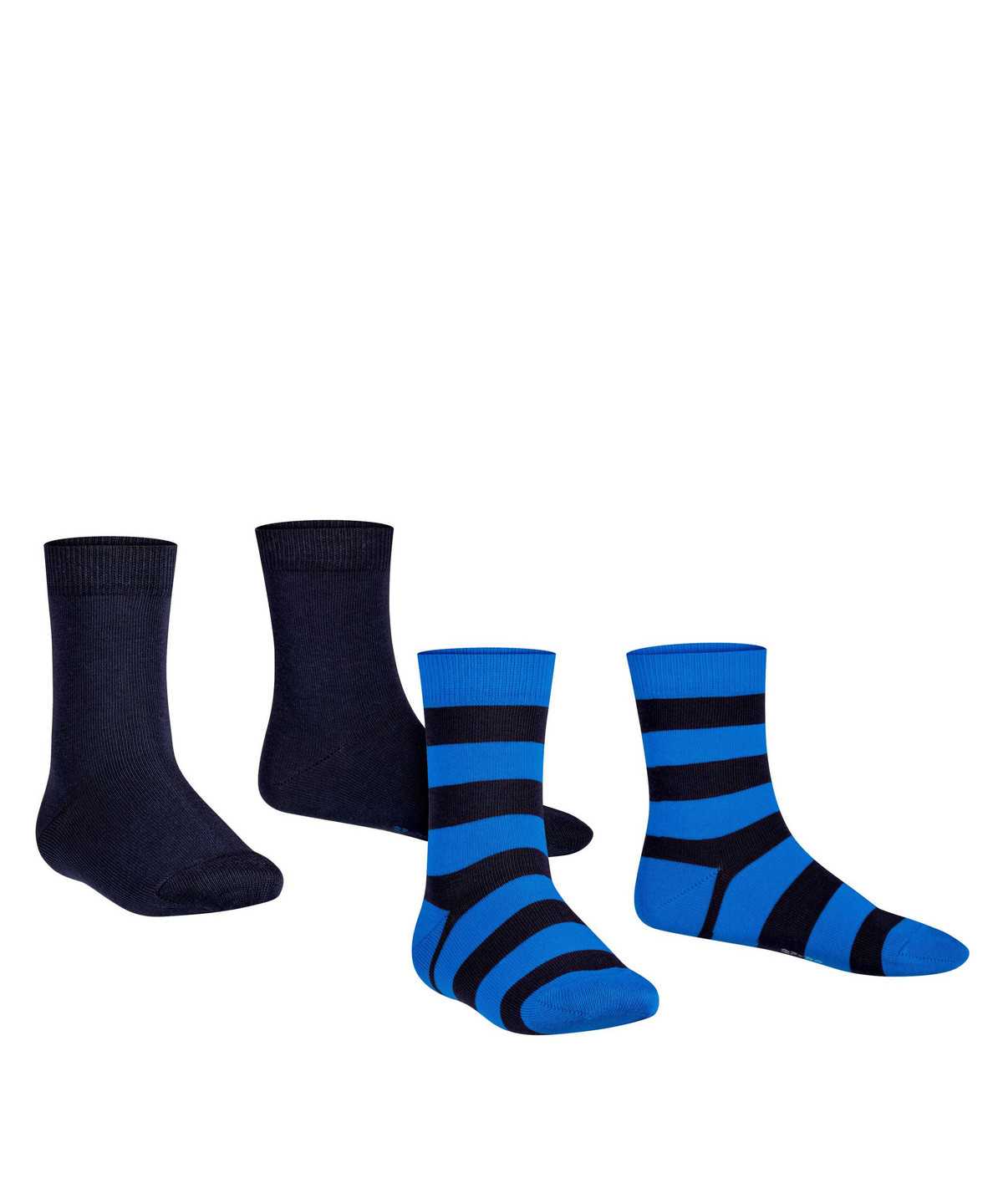 Falke Happy Stripe 2-Pack Socks Zokni Gyerek Fekete | IFZR-14839