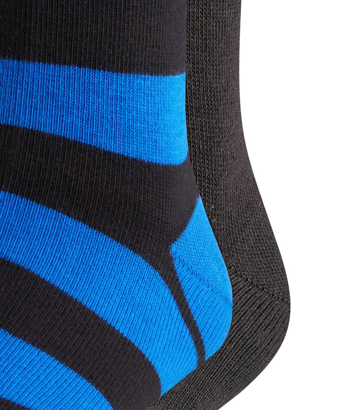 Falke Happy Stripe 2-Pack Socks Zokni Gyerek Fekete | IFZR-14839