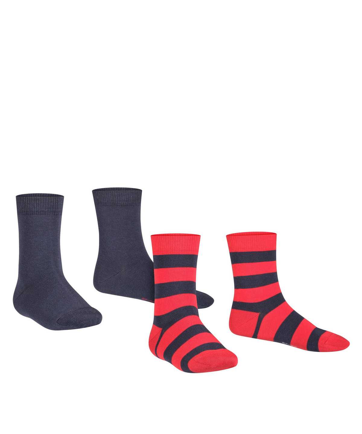 Falke Happy Stripe 2-Pack Socks Zokni Gyerek Kék | USGJ-23817