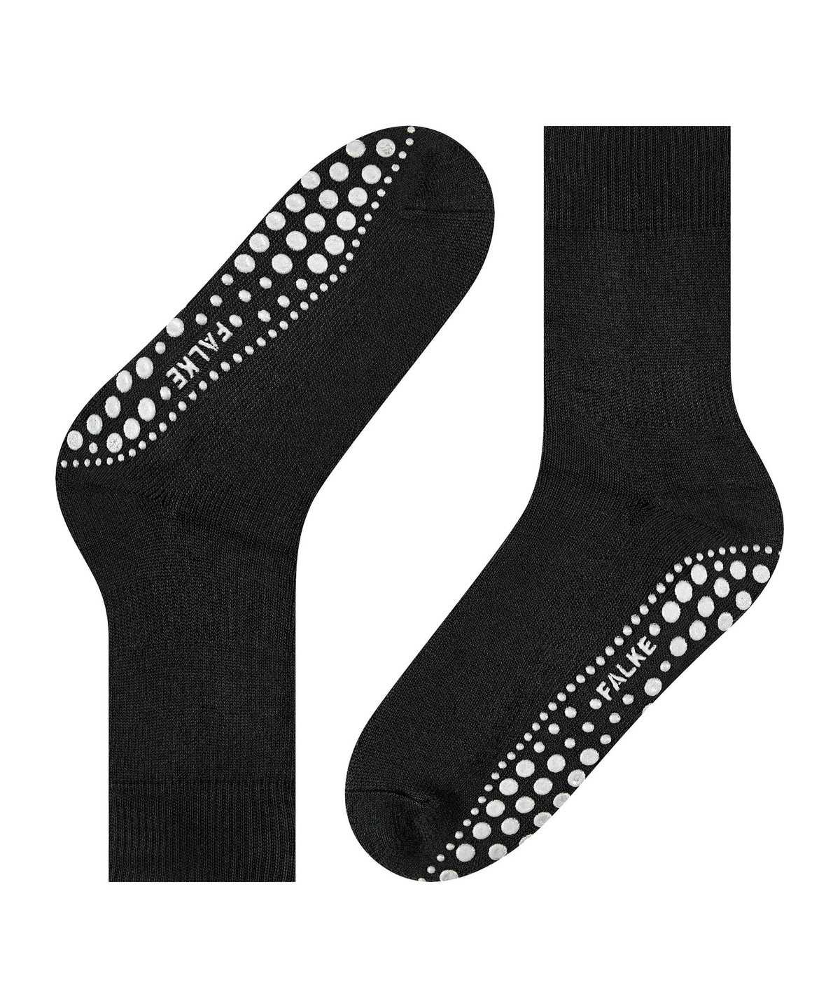 Falke Homepads House socks Zokni Férfi Fekete | JFBU-76094