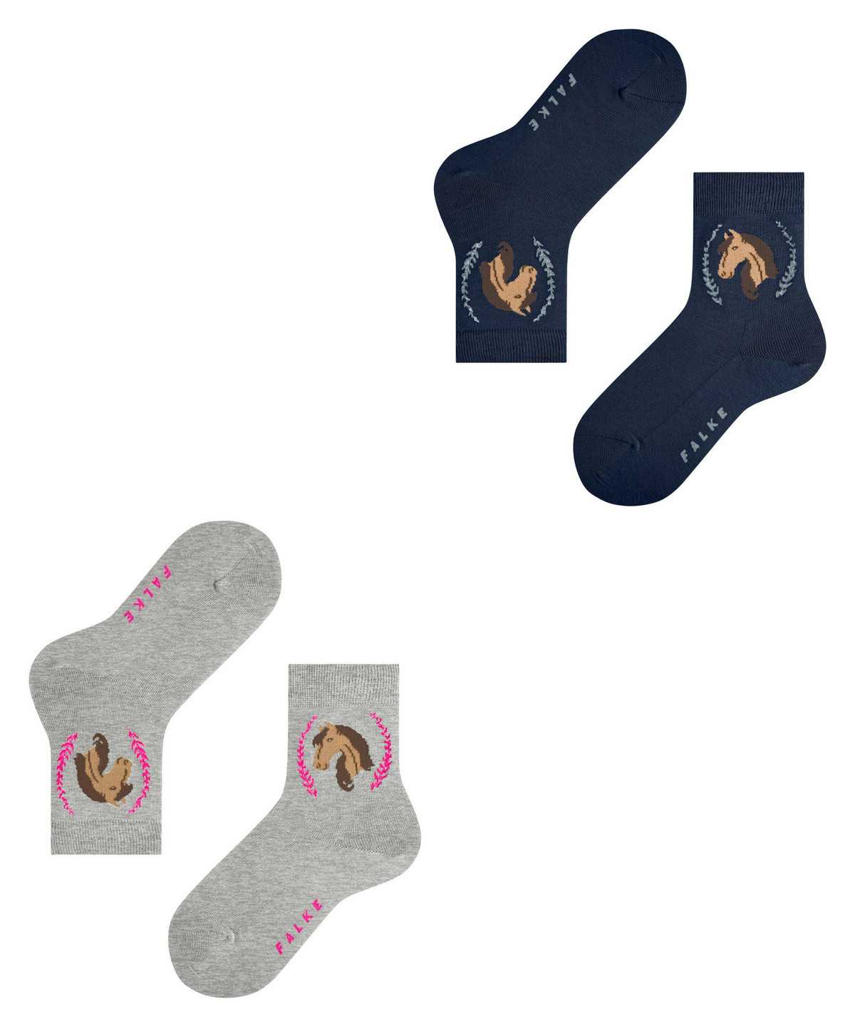 Falke Horse 2-Pack Socks Zokni Gyerek Multicolored | IRXL-75482