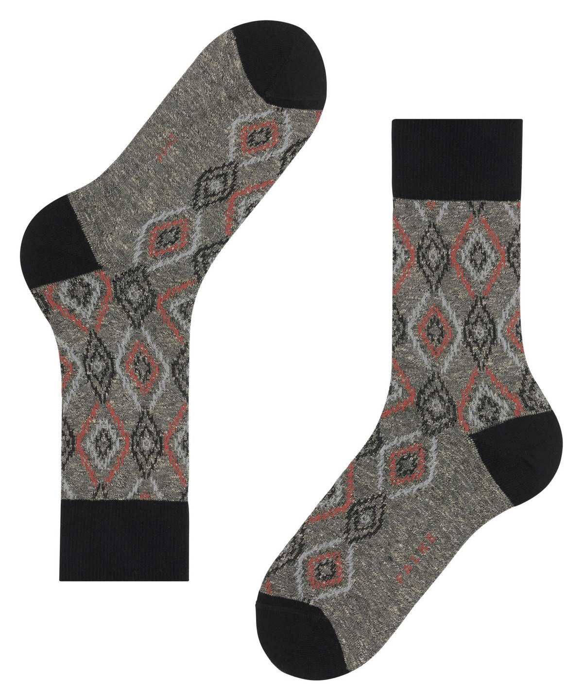 Falke Ikat Spell Socks Zokni Férfi Fekete | QJVC-78259