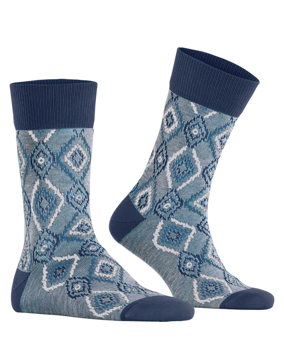 Falke Ikat Spell Socks Zokni Férfi Kék | ETNR-42176