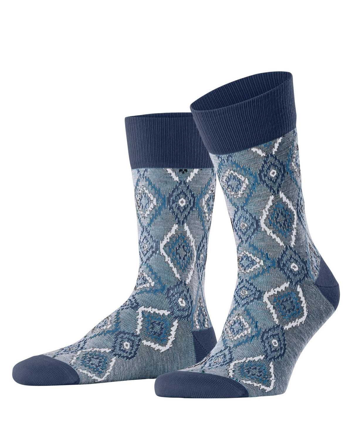 Falke Ikat Spell Socks Zokni Férfi Kék | ETNR-42176