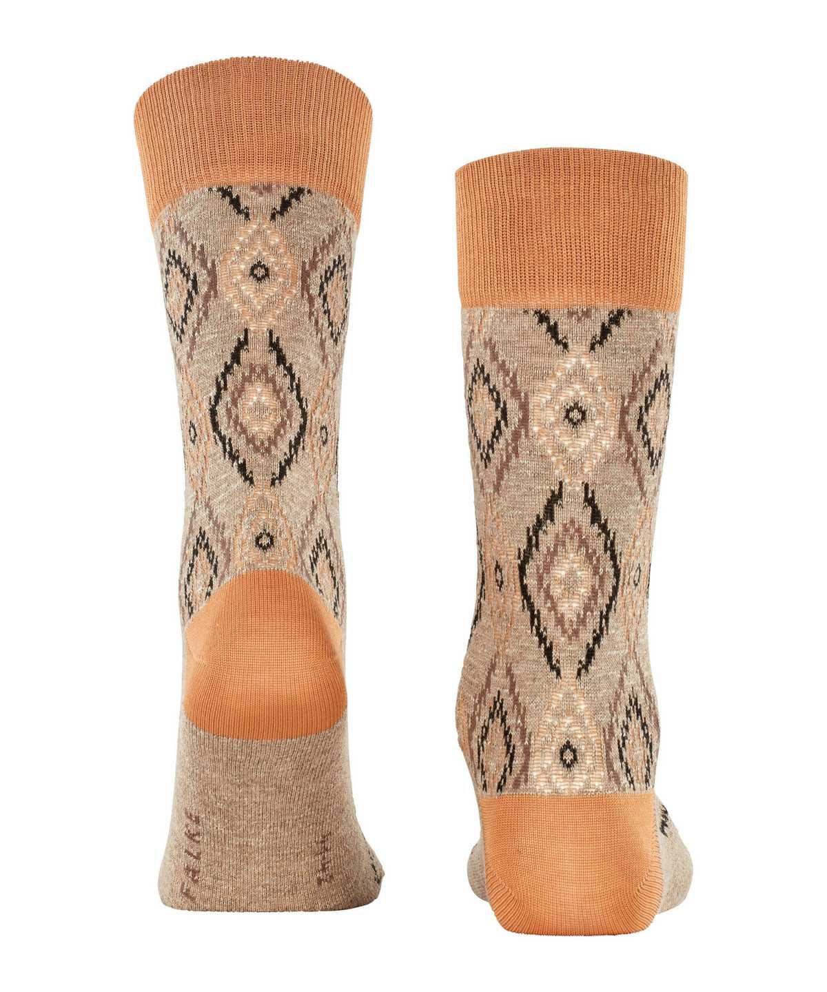 Falke Ikat Spell Socks Zokni Férfi Narancssárga | JHCY-01528