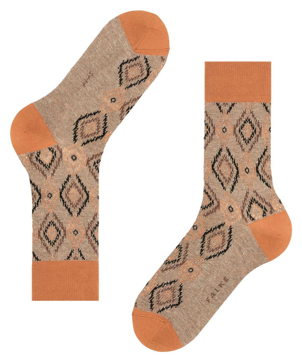 Falke Ikat Spell Socks Zokni Férfi Narancssárga | JHCY-01528