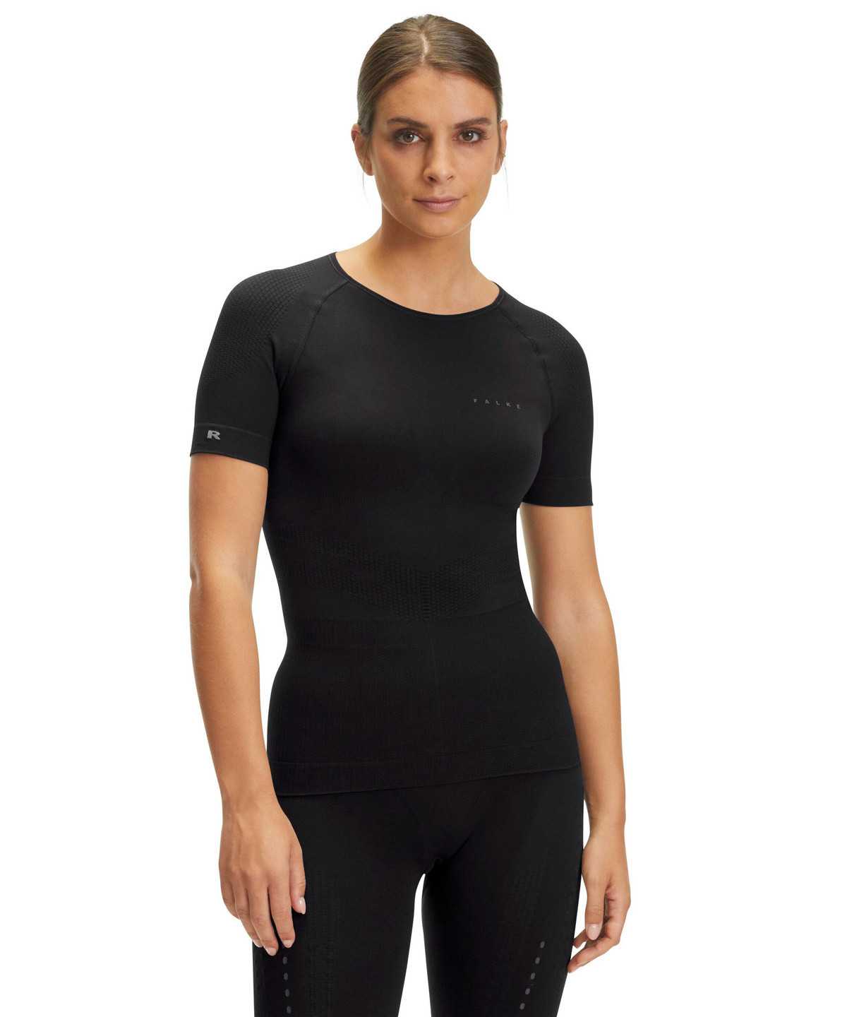 Falke Impulse Running T-Shirt Round-neck Health Rövid Ujjú Ing Női Fekete | RZYP-30629