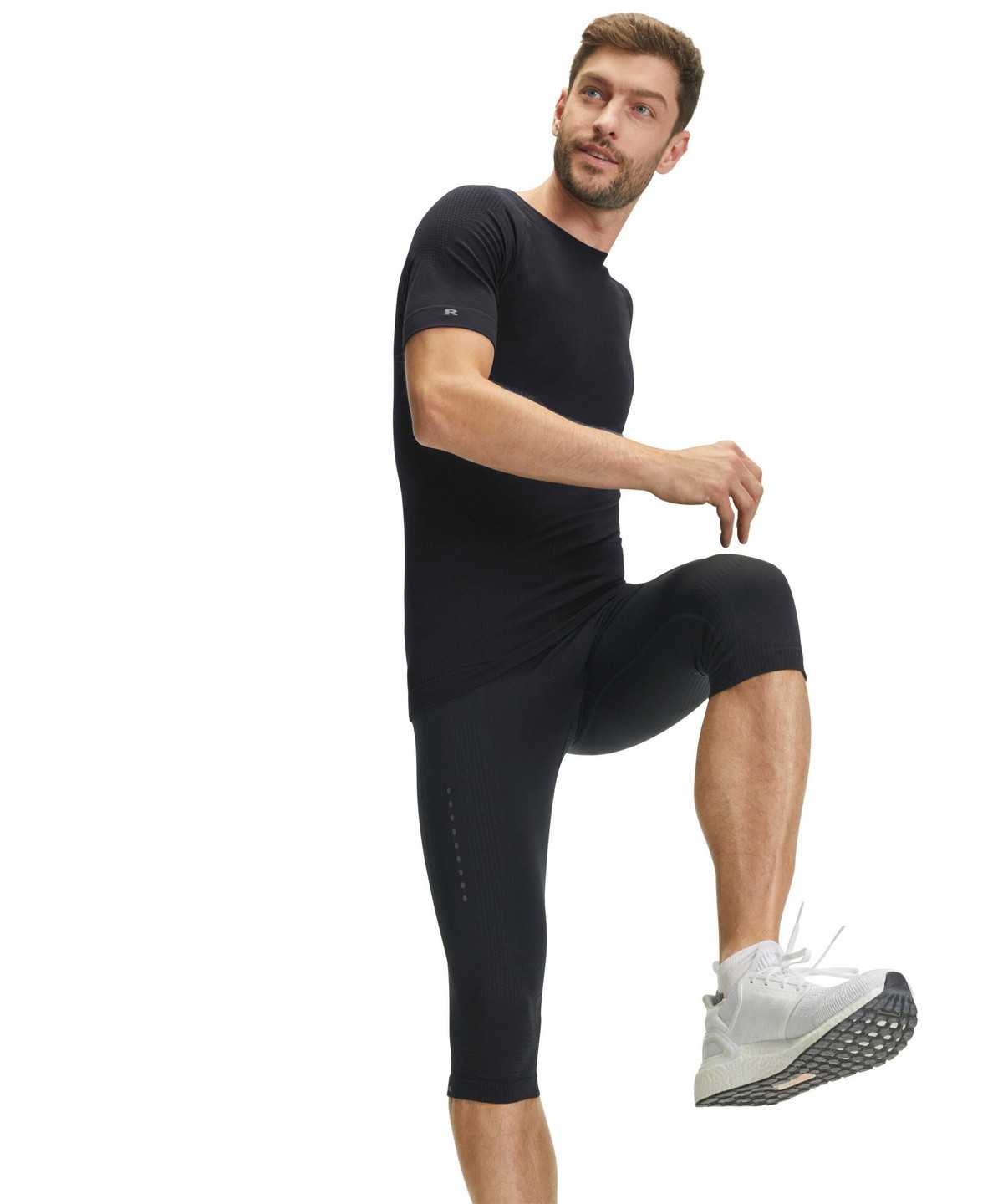 Falke Impulse Running T-Shirt Round-neck Health Rövid Ujjú Ing Férfi Fekete | NRXZ-83051