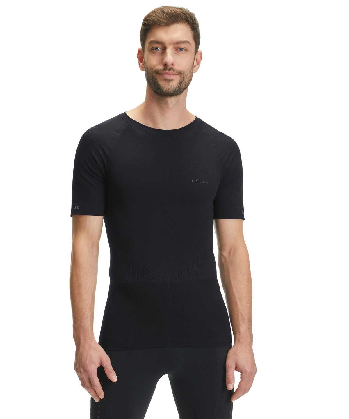 Falke Impulse Running T-Shirt Round-neck Health Rövid Ujjú Ing Férfi Fekete | NRXZ-83051