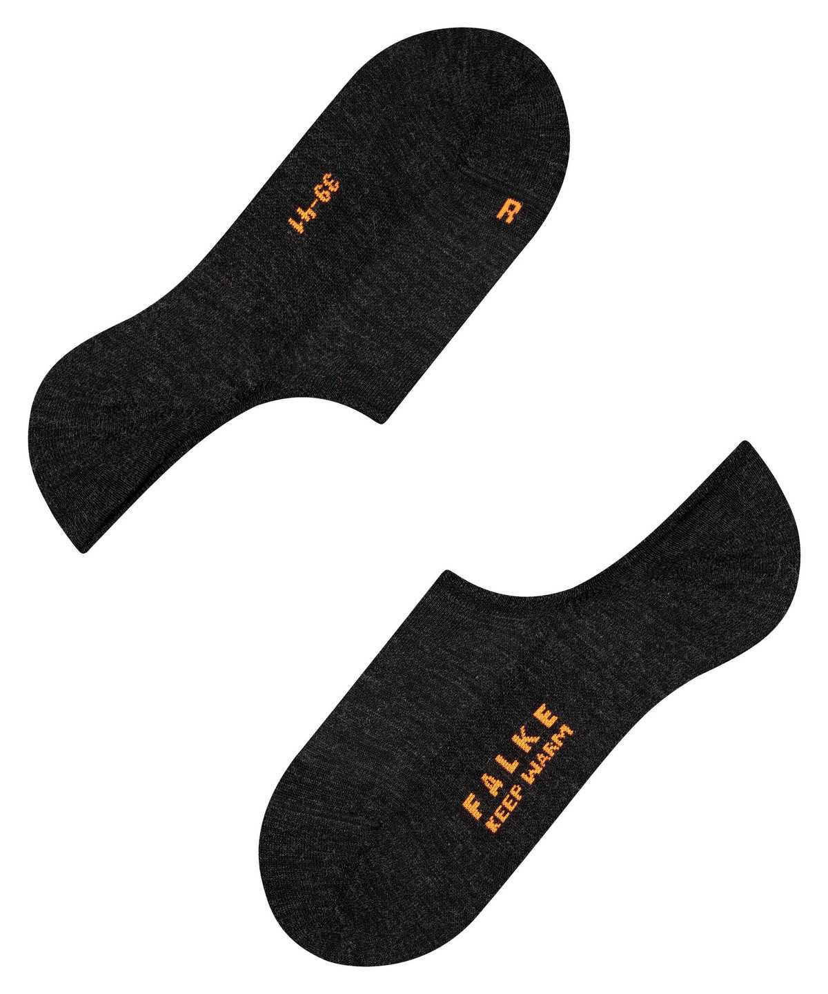 Falke Keep Warm Invisibles No Show Socks Férfi Szürke | IQNX-67239