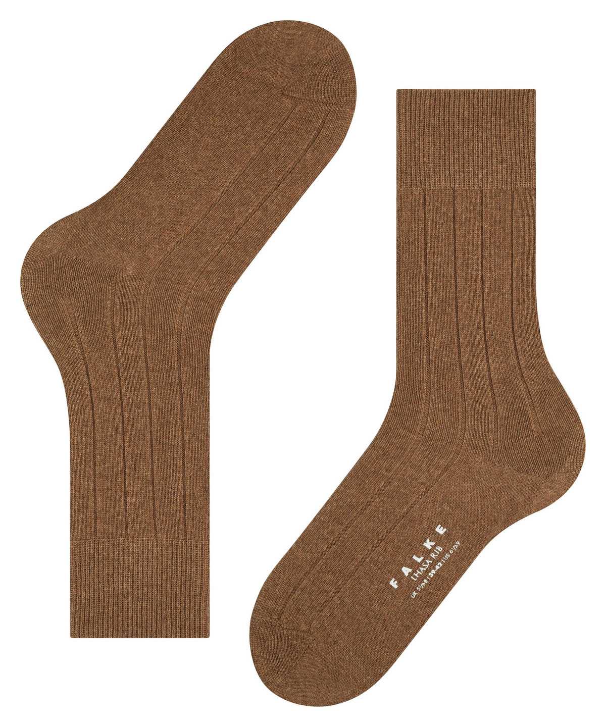 Falke Lhasa Rib Socks Zokni Férfi Barna | KYID-97253