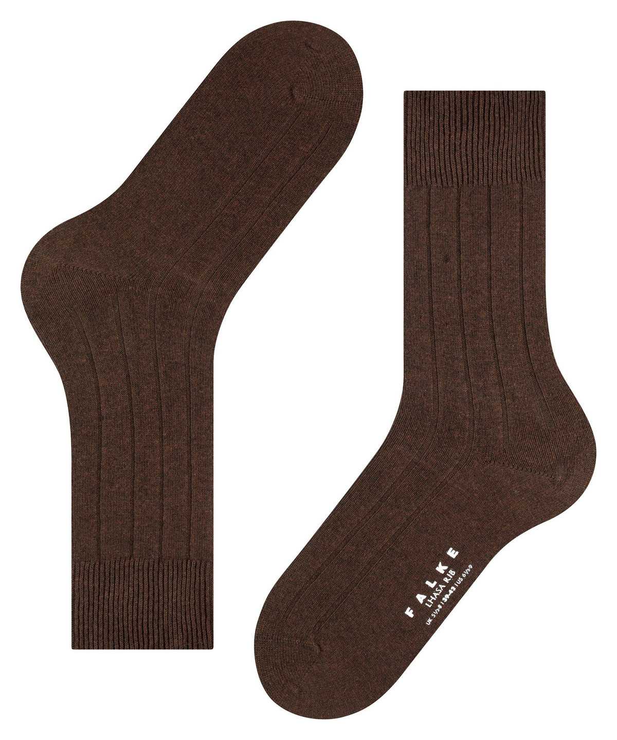 Falke Lhasa Rib Socks Zokni Férfi Barna | NYWX-45372