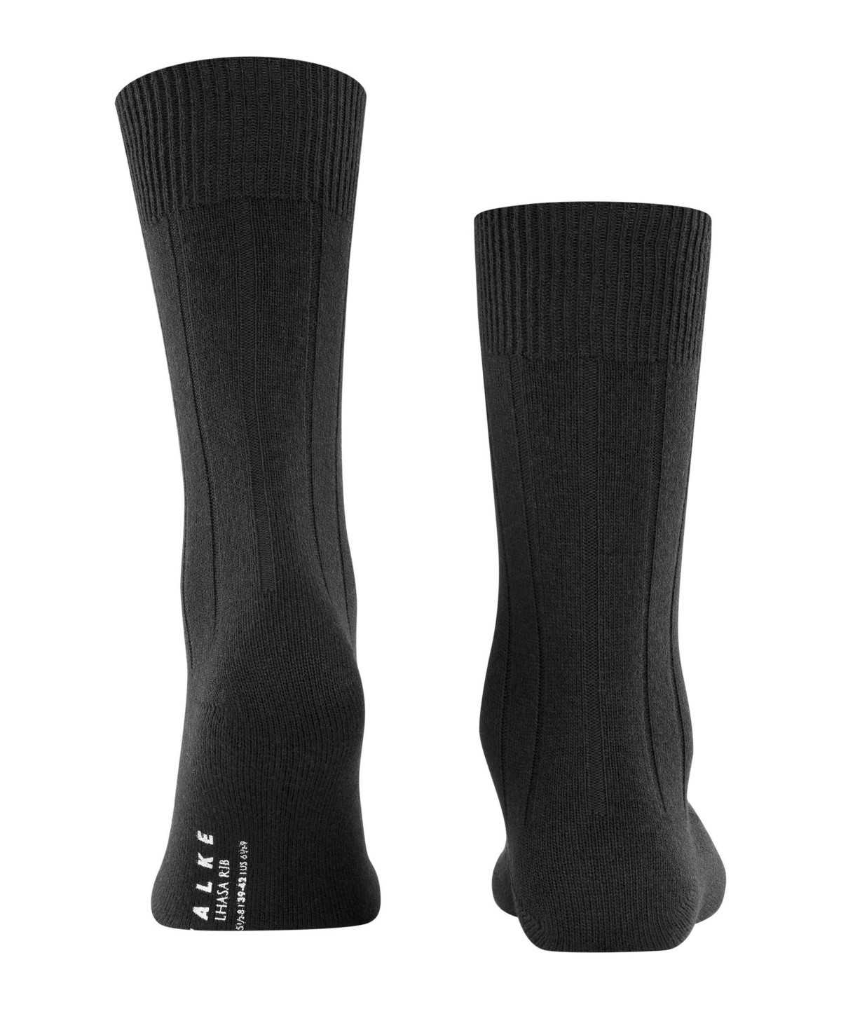 Falke Lhasa Rib Socks Zokni Férfi Fekete | NTEA-27835