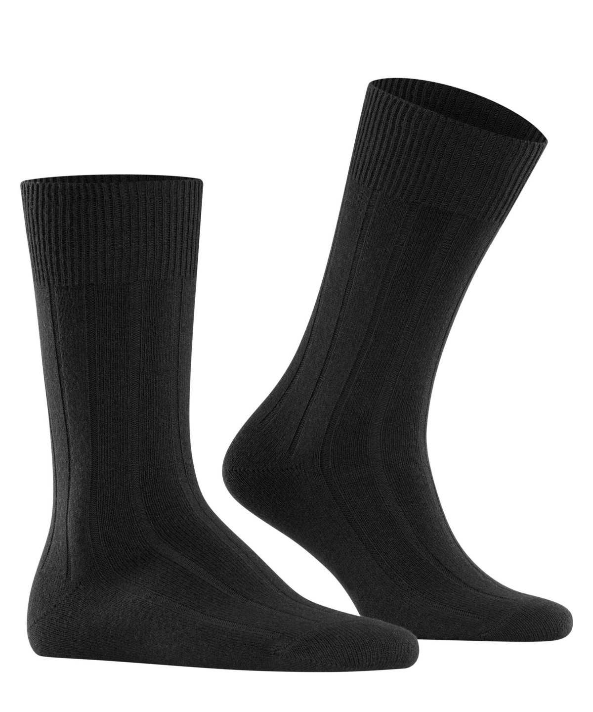 Falke Lhasa Rib Socks Zokni Férfi Fekete | NTEA-27835