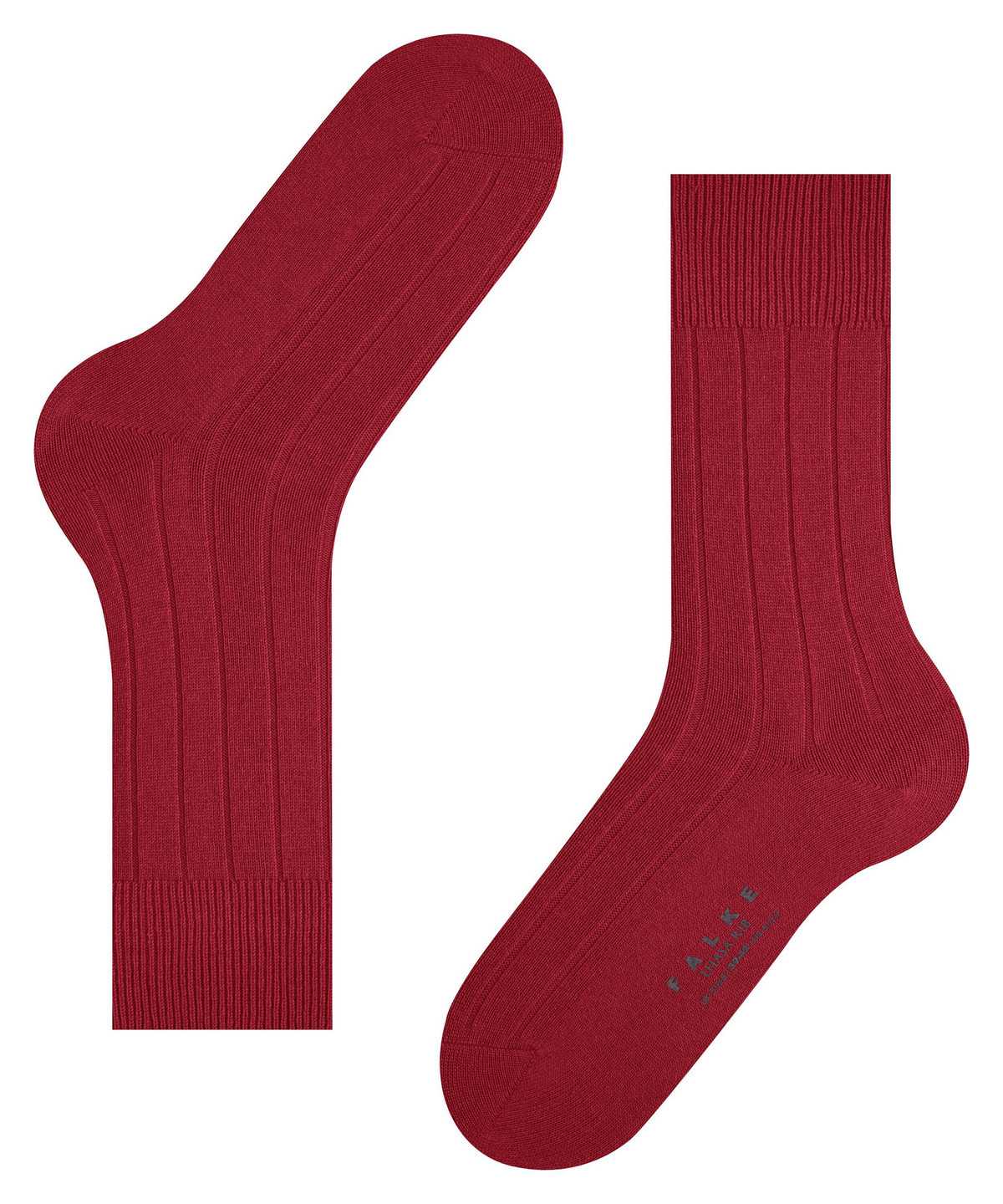 Falke Lhasa Rib Socks Zokni Férfi Piros | BTRX-98427