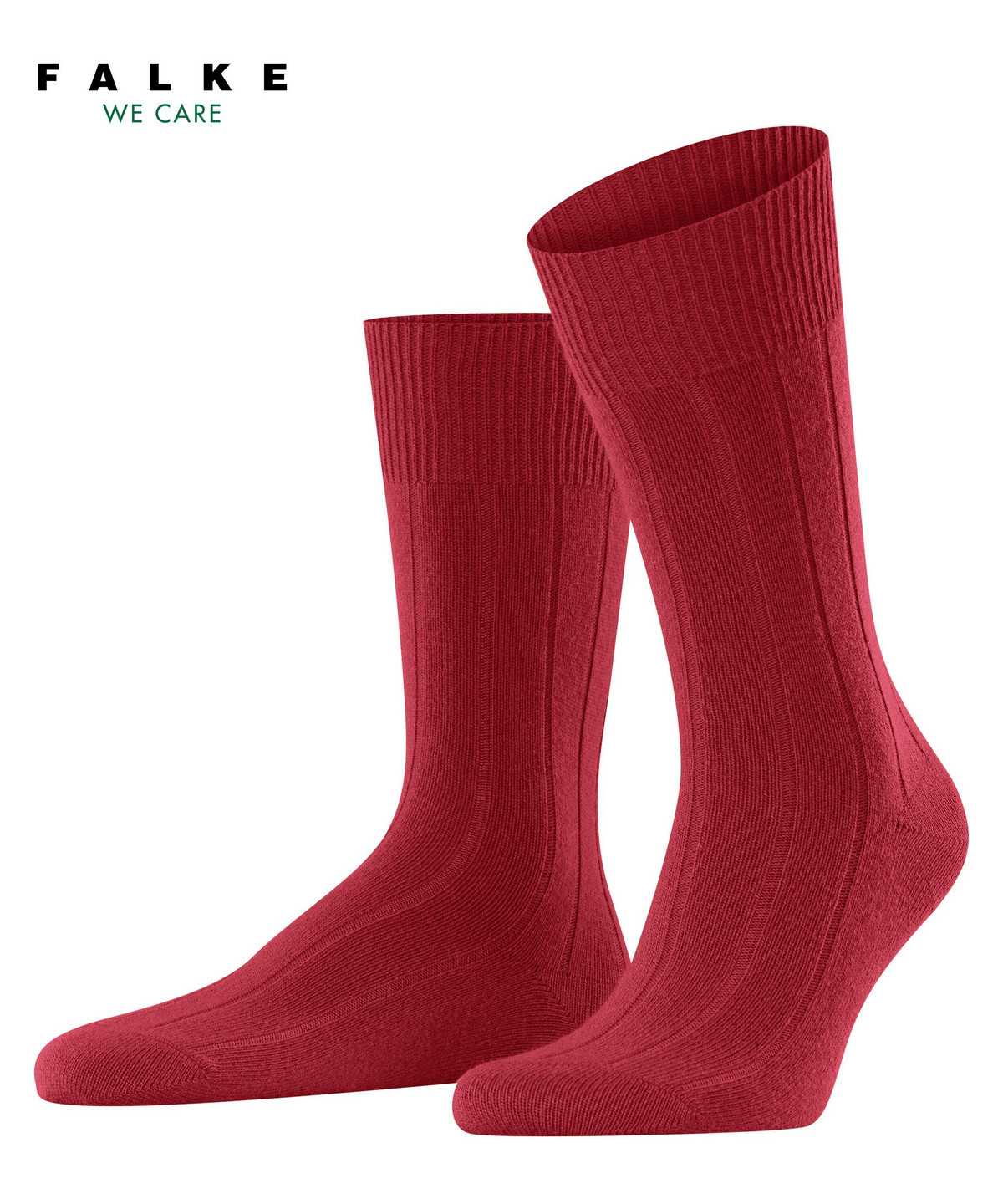 Falke Lhasa Rib Socks Zokni Férfi Piros | BTRX-98427