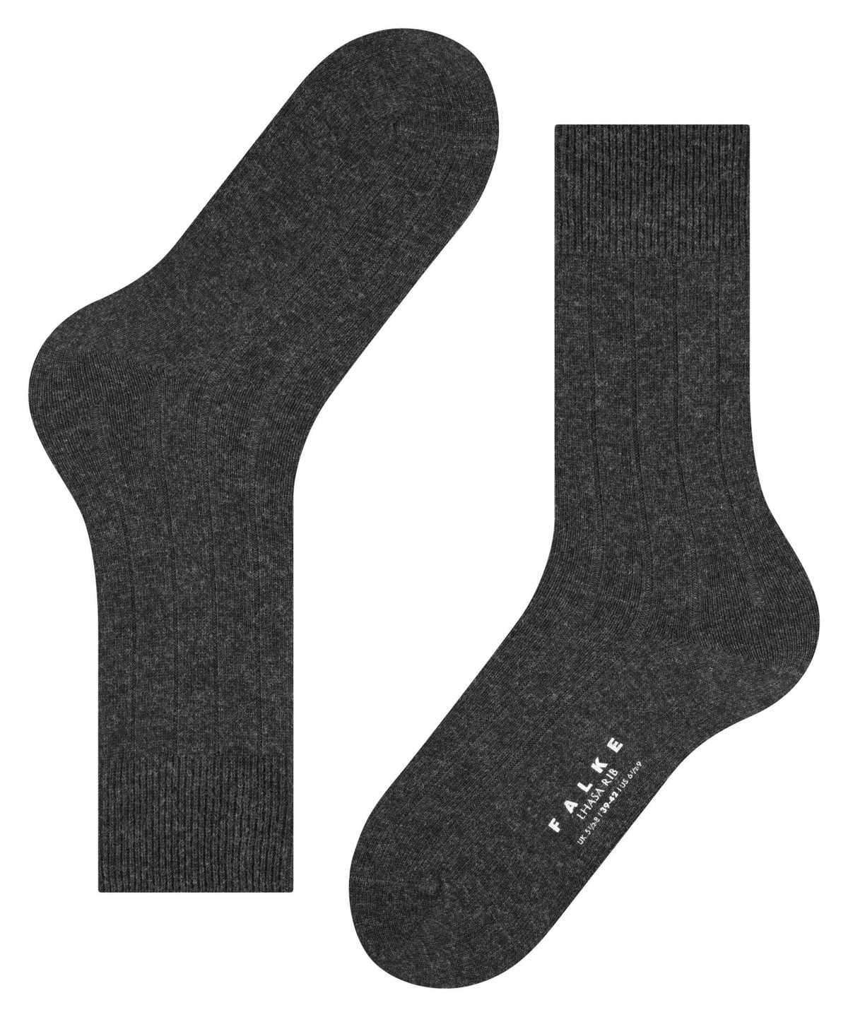 Falke Lhasa Rib Socks Zokni Férfi Szürke | OYEZ-90621