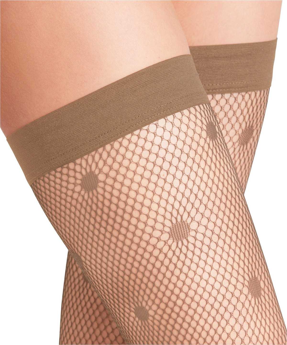 Falke Lingerie Dot Stay-ups Thigh Highs Női Bézs | IZBV-18926