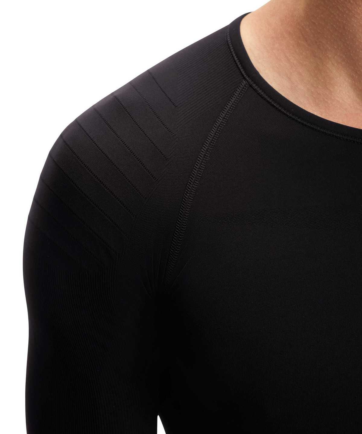 Falke Long sleeve shirt Warm Long Sleeve T-Shirts Férfi Fekete | LZFR-02953