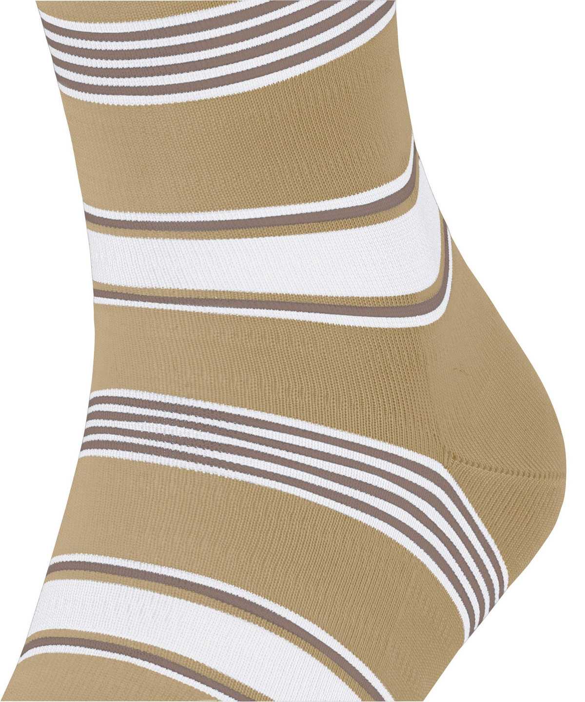 Falke Marina Stripe Socks Zokni Férfi Bézs | VBDA-61950