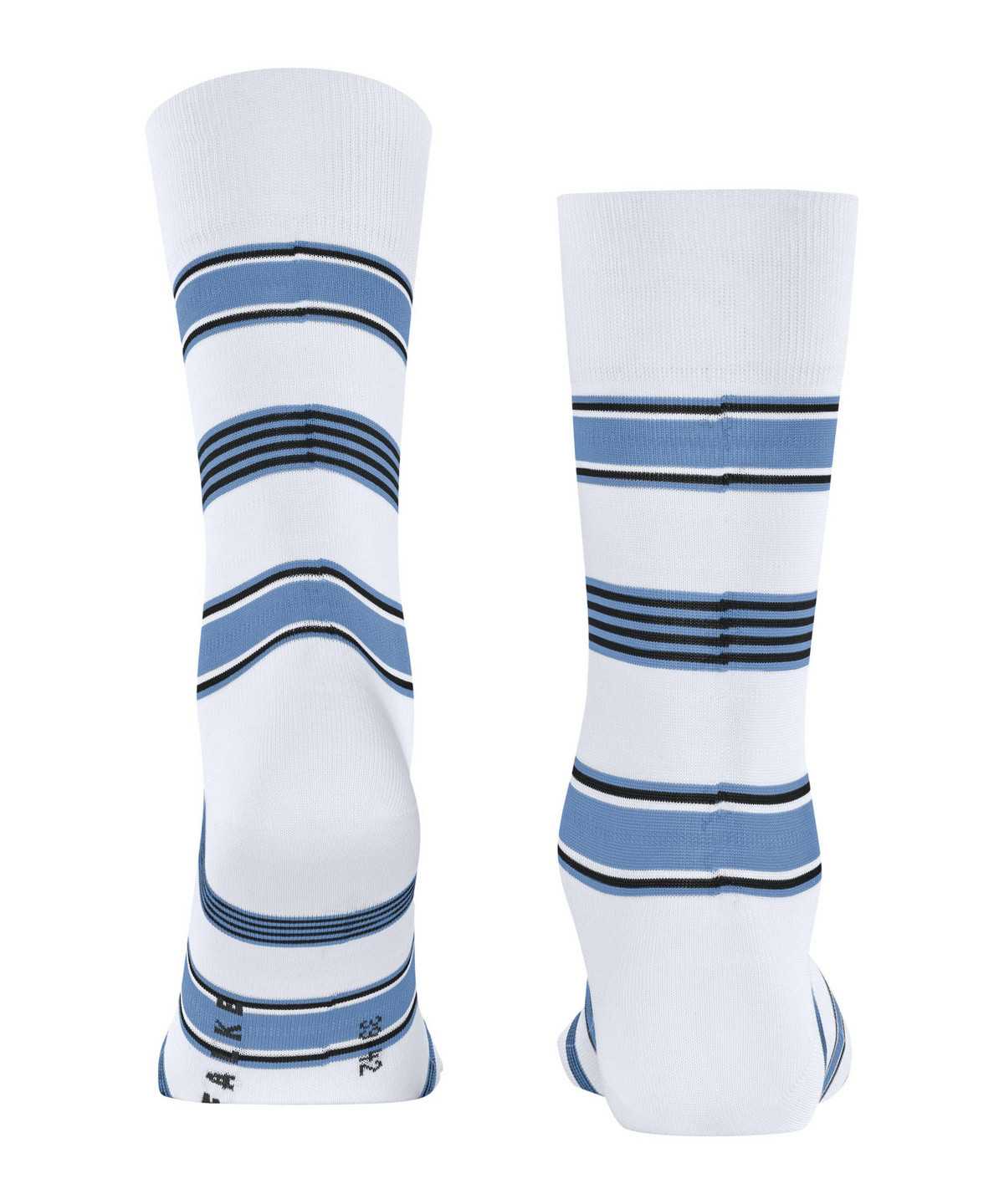 Falke Marina Stripe Socks Zokni Férfi Fehér | TJKH-87320