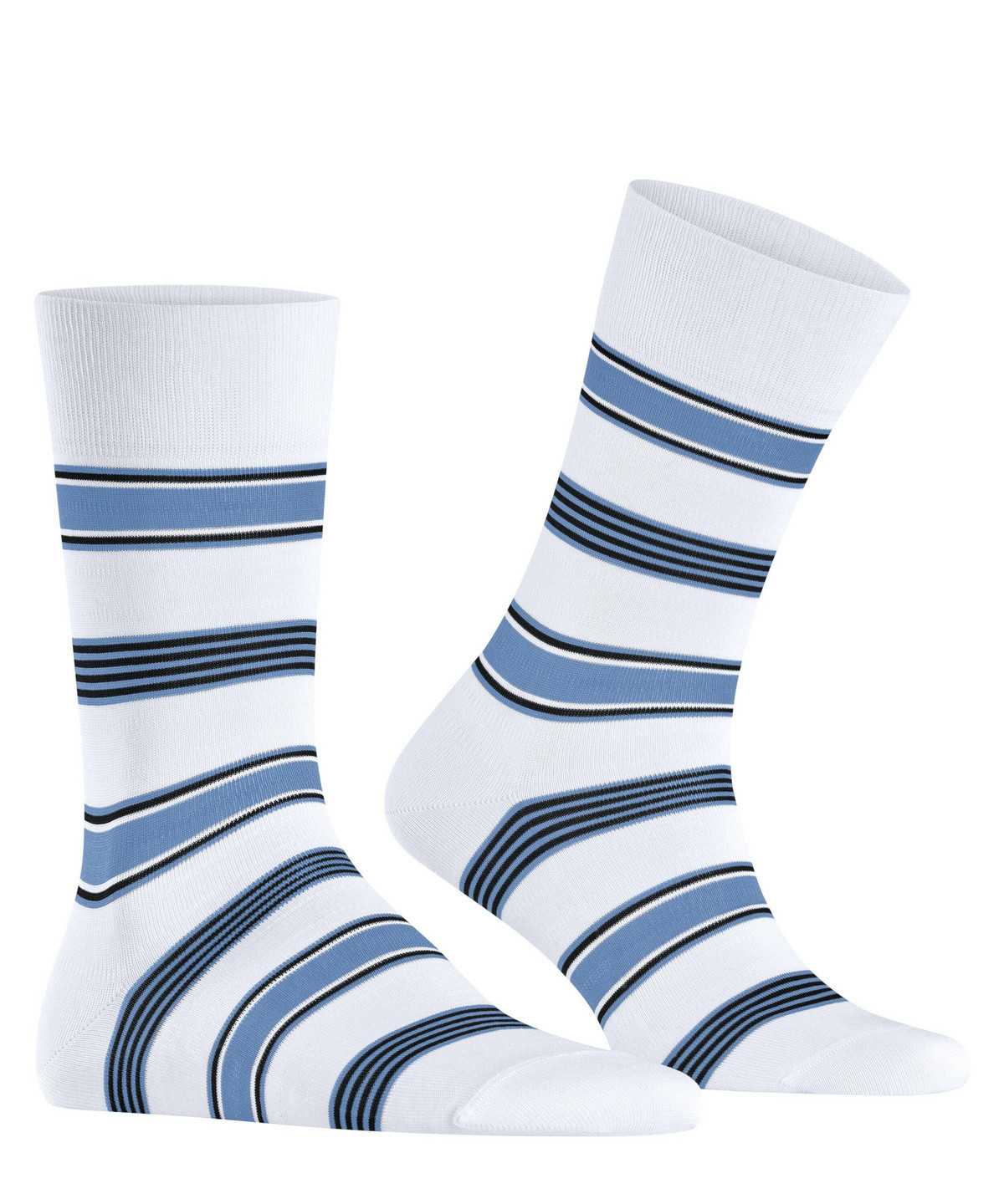 Falke Marina Stripe Socks Zokni Férfi Fehér | TJKH-87320