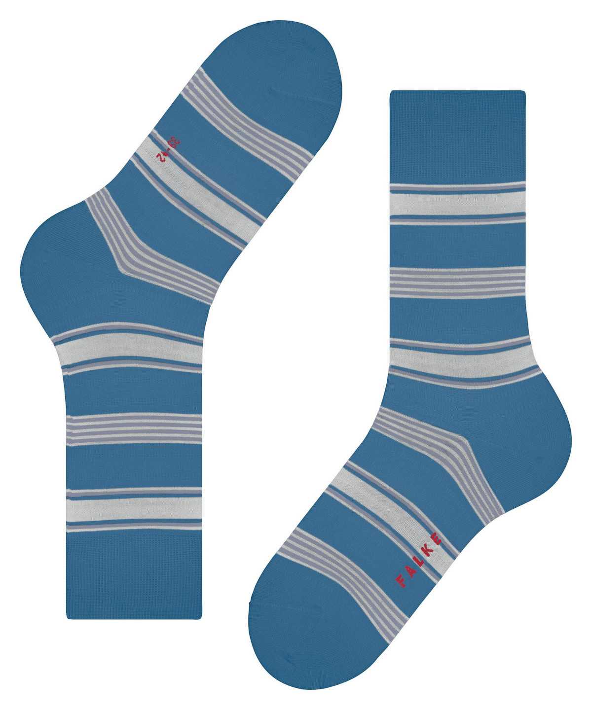 Falke Marina Stripe Socks Zokni Férfi Kék | QZKS-68473