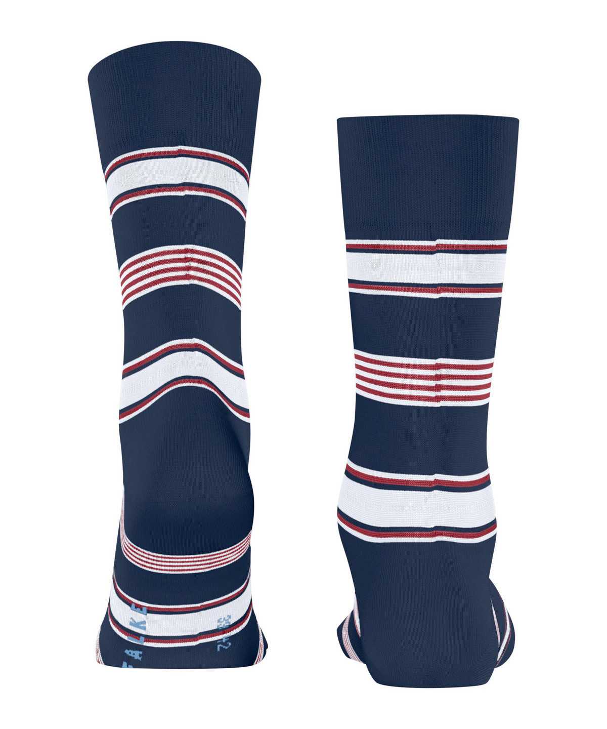 Falke Marina Stripe Socks Zokni Férfi Kék | LYMB-19742