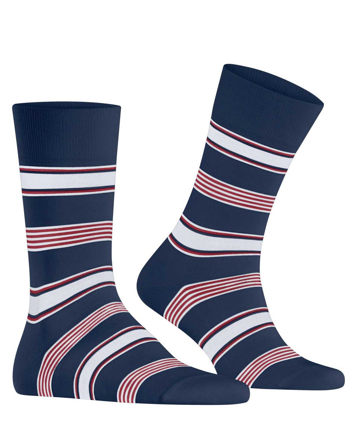 Falke Marina Stripe Socks Zokni Férfi Kék | LYMB-19742