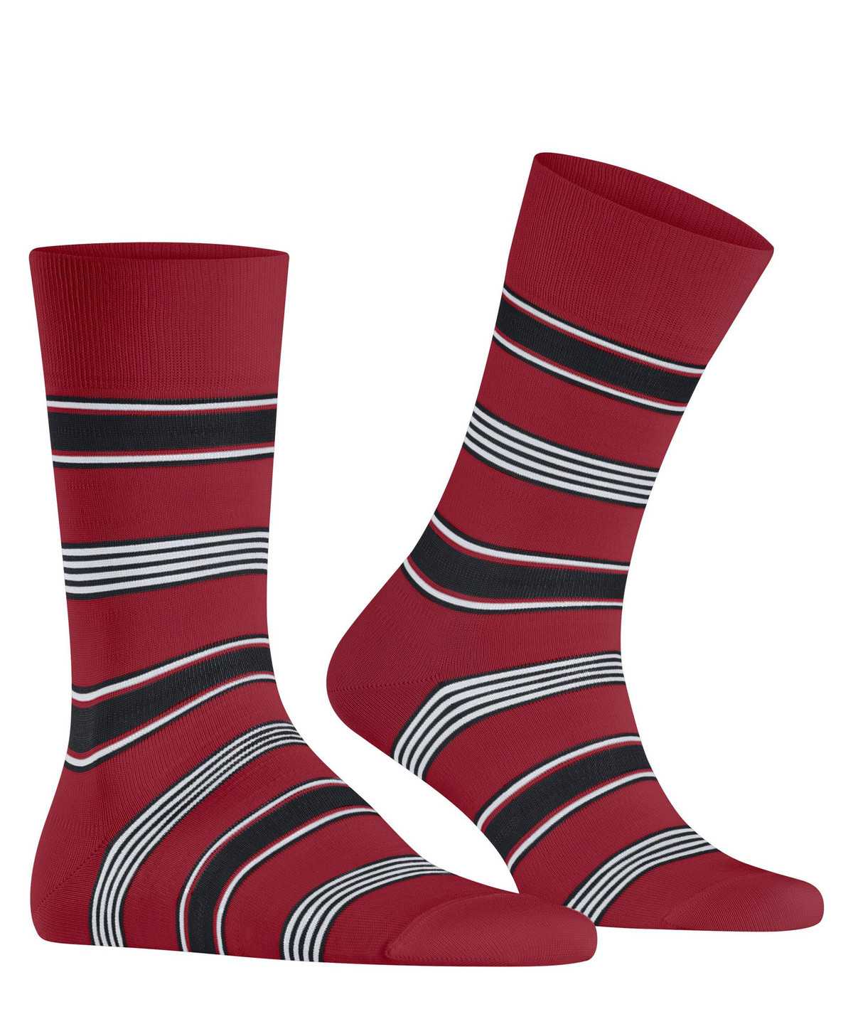 Falke Marina Stripe Socks Zokni Férfi Piros | GYNQ-51480